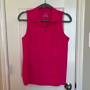 Gradual Sleeveless Polo Top